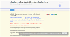 Desktop Screenshot of abnehmenohnesportblog.com