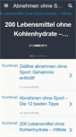 Mobile Screenshot of abnehmenohnesportblog.com