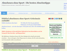 Tablet Screenshot of abnehmenohnesportblog.com